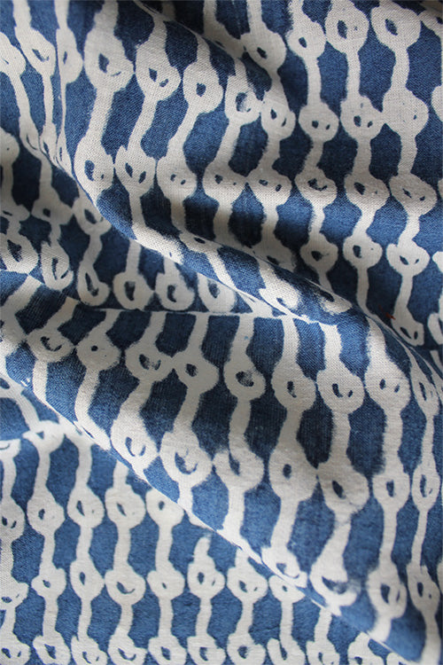 Creative Bee 'vandoor' Natural Dye Block Print Cotton Fabric (0.50 meter)