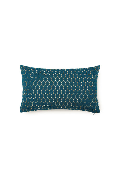 Onset Homes Swirl Cushion Cover-Denim