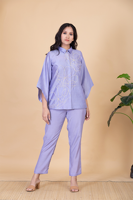 Chambray & Co.'S Anae  Vegan Silk Coord Set