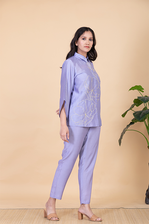 Chambray & Co.'S Anae  Vegan Silk Coord Set