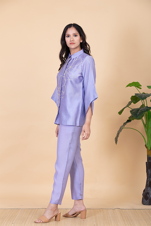 Chambray & Co.'S Anae  Vegan Silk Coord Set