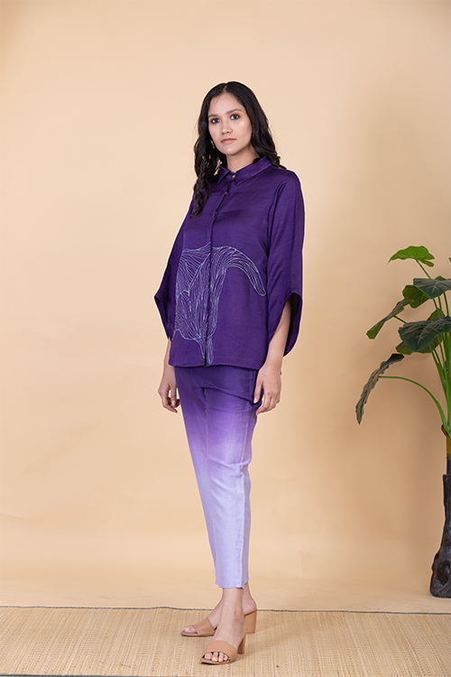 Chambray & Co.'S Yvette Vegan Silk Coord Set