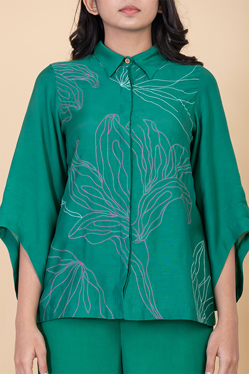 Chambray & Co.'S Emma Vegan Silk Coord Set