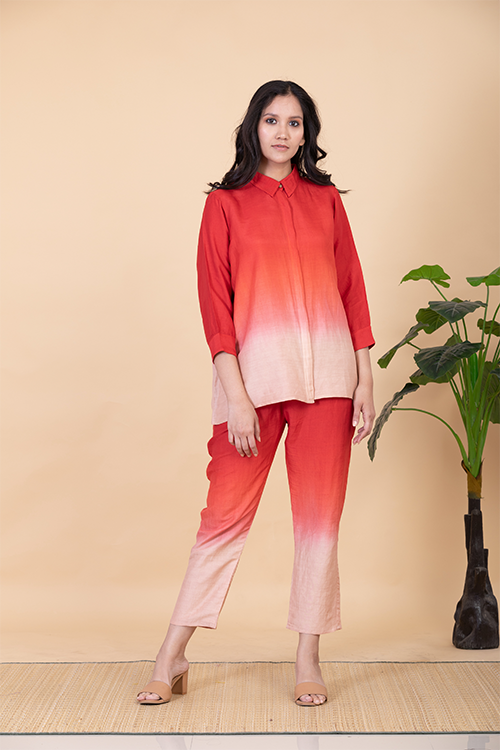 Chambray & Co.'S Kes Vegan Silk Coord Set