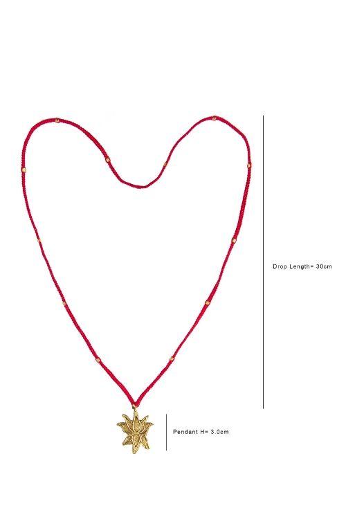 Miharu Long Lotus Pendant