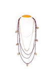 Miharu Mulltilayered Thread and brass Necklace