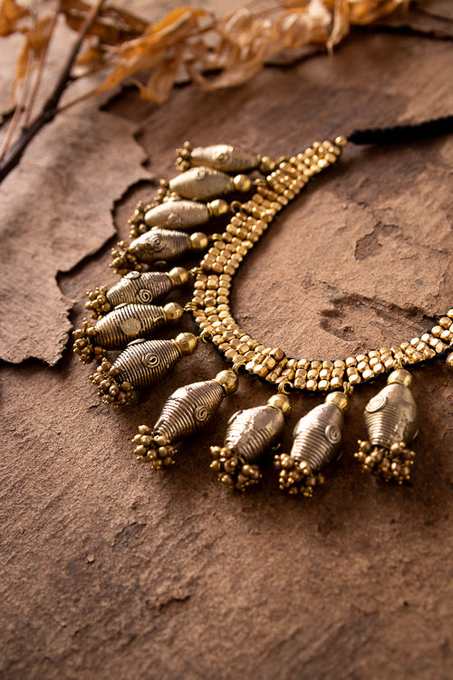 Miharu Dhokra Ethnic Princess Choker CD1952a