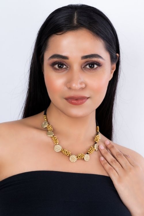 Miharu Dhokra Coated Choker CD1955