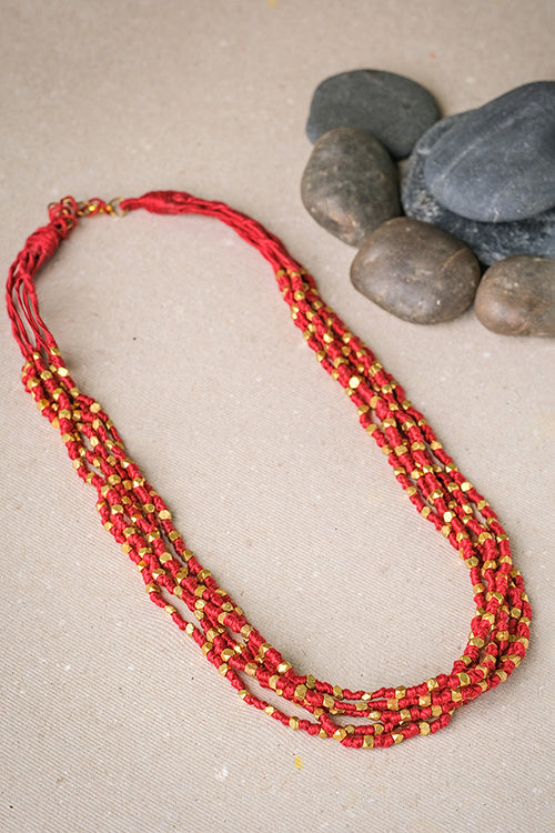 Miharu Octa Layered Necklace * Brown*