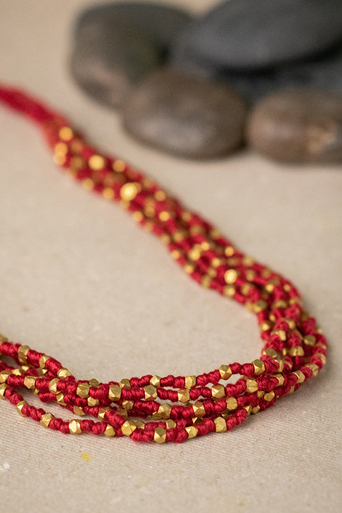 Miharu Octa Layered Necklace * Brown*