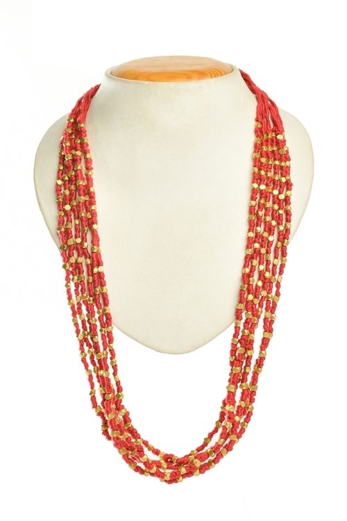 Miharu Octa Layered Necklace * Brown*