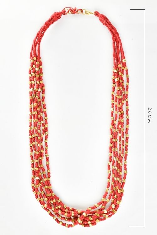 Miharu Octa Layered Necklace * Brown*
