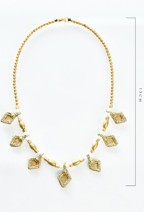 Miharu Dokra Diamond Collar Necklace
