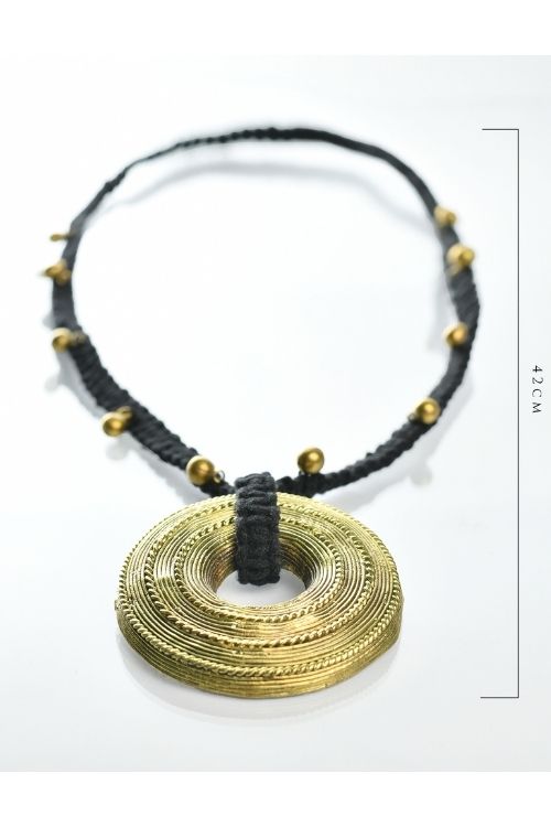 Miharu Tribal Dokra Long Necklace