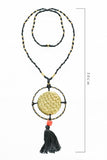 Miharu Long beaded Tassel Necklace
