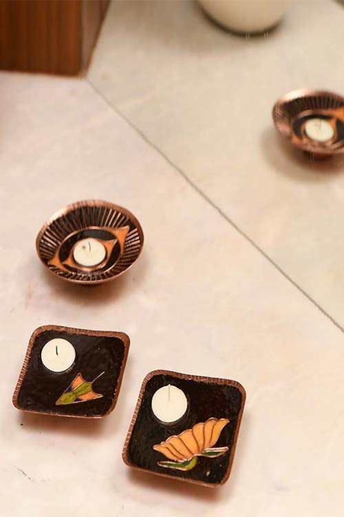 EkiBeki Udaay Tealight Set of 2