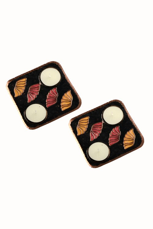 EkiBeki Vasant 4 Lotus Design Tealight Set of 2