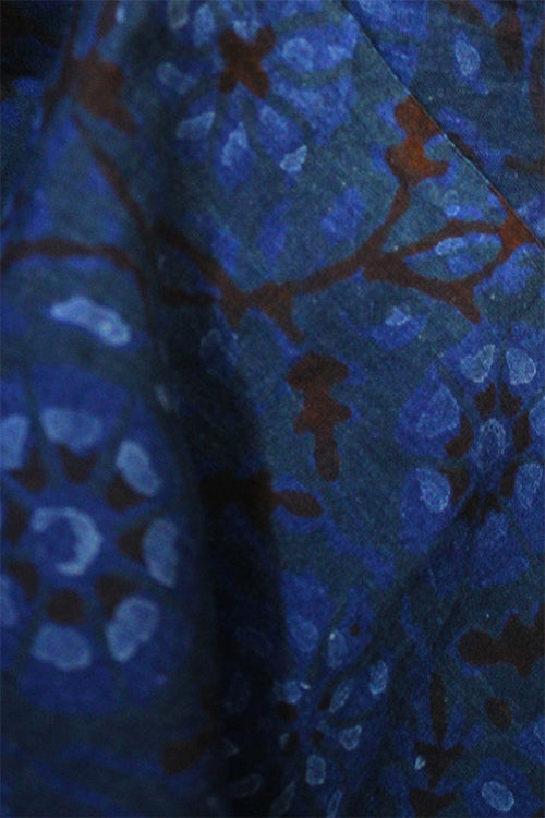 Creative Bee 'PRABHATI' Natural Dyed Block-Printed Cotton Fabric (0.5 Meter)