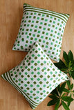 SootiSyahi 'Tiny Harmony' Hand Printed Cotton Cushion Set Of Two