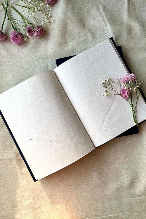 Okhai 'Peafowl' Hand Embroidered Applique Mirror Work Diary