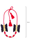 Miharu Brass Thread Matinee Necklace D35a