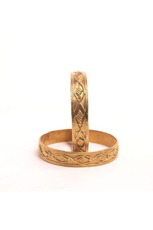 Miharu Stripe Brass Bangles