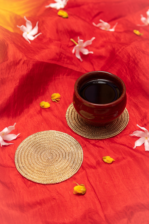 Miharu Braids Geometric Handmade Coasters Online