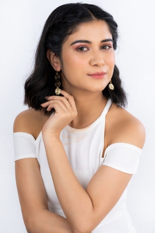 Miharu S Floral Dangler Earrings
