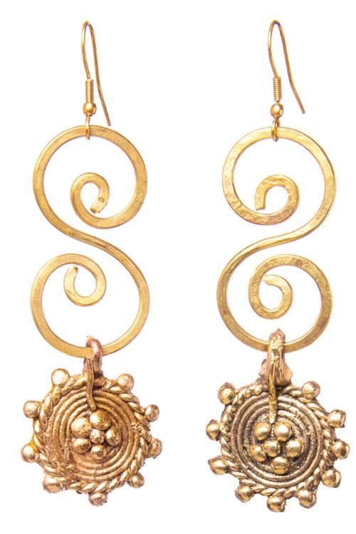 Miharu S Floral Dangler Earrings