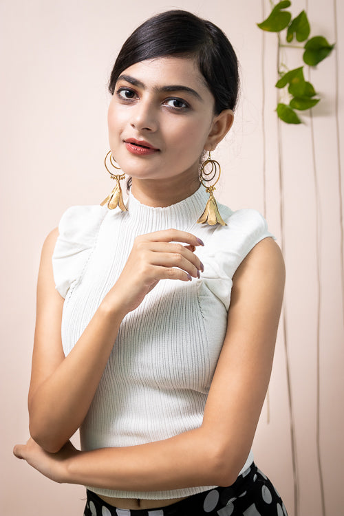 Miharu Statement Floral Earring