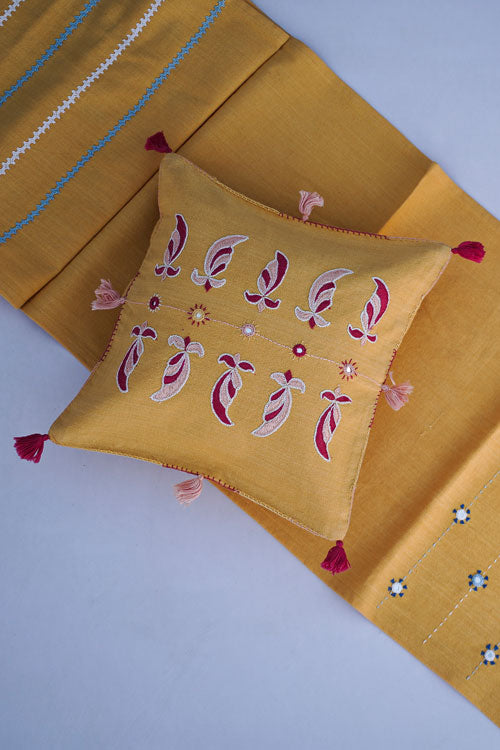 Urmul 'Aftab'Handembroidered Cushion Cover