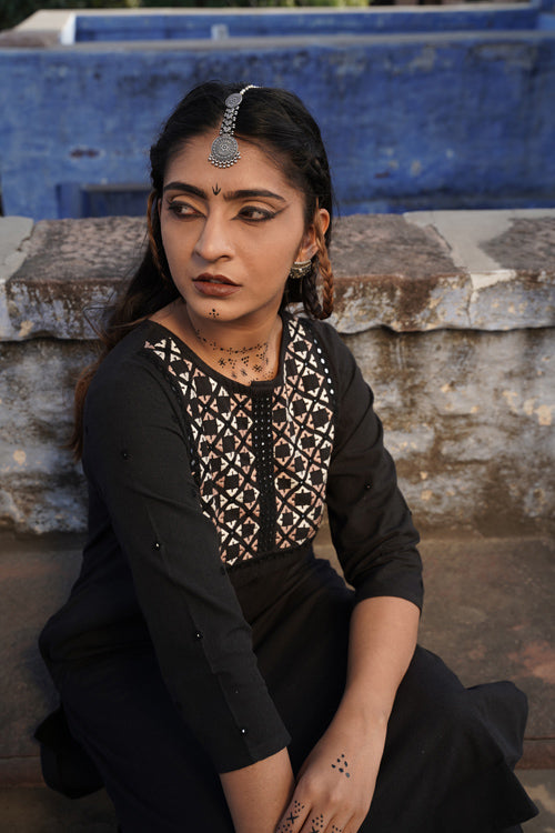 Urmul 'Faiz' Handloom Kurti set (Kurti,Pant )