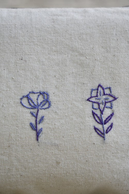 Okhai 'Adventurer' Hand Embroidered Travel Pouch
