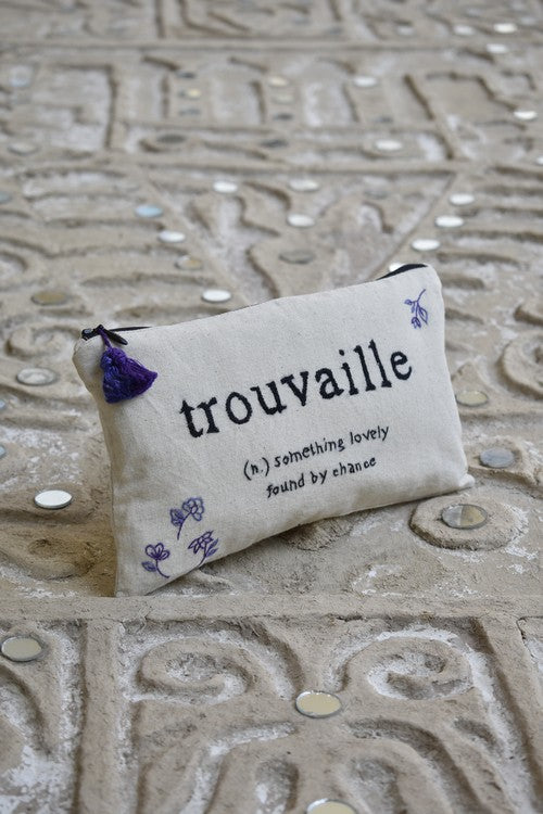 Okhai 'Adventurer' Hand Embroidered Travel Pouch
