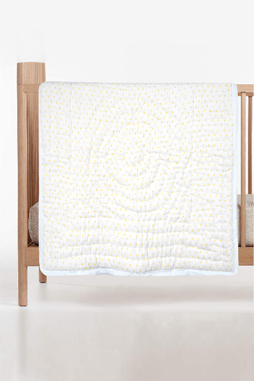 Earthen Nest Little Yellow Stars Kids Quilts