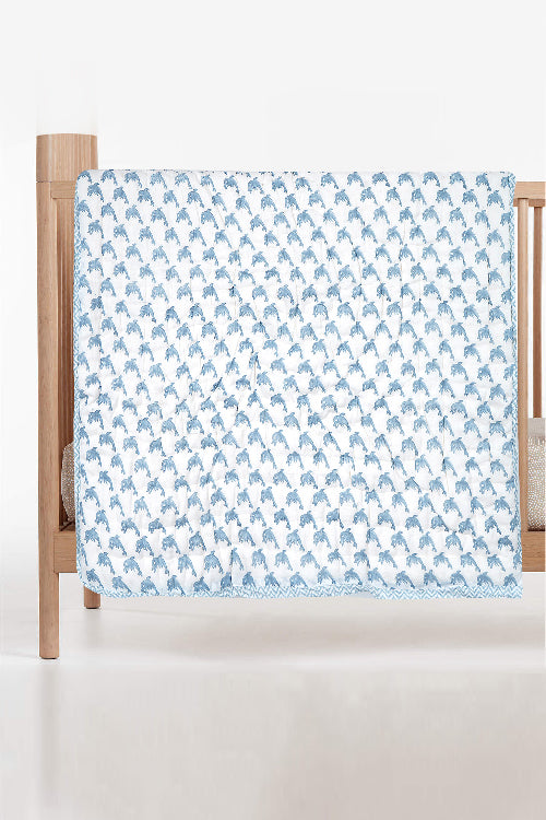 Earthen Nest Blue Dolphins Kids Quilts