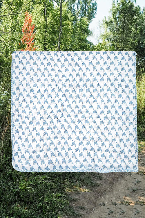 Earthen Nest Blue Dolphins Kids Quilts