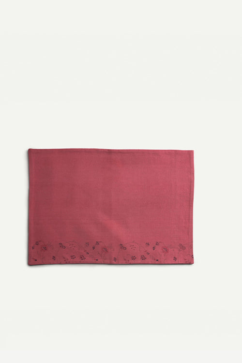 Ikai Asai block printed Table Mat single pc pink