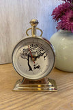 FroggMag Handpainted Table Clock - Warli - Deer and Bird