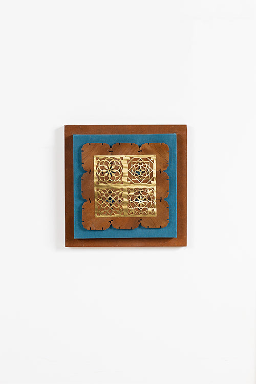 Wall Frame With Jaali Composition In A Wooden Block