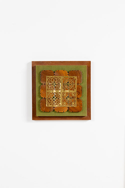 Wall Frame With Jaali Composition In A Wooden Block