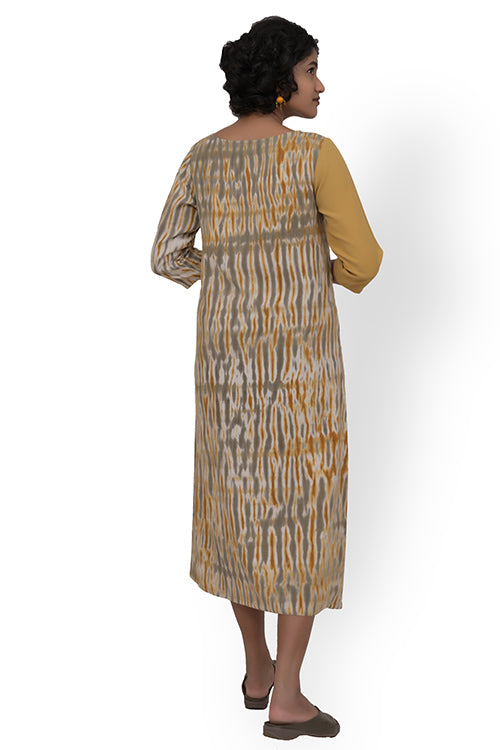 Creative Bee Half & Half Shibori Dress