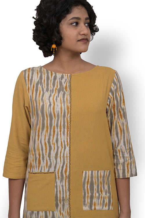 Creative Bee Half & Half Shibori Dress