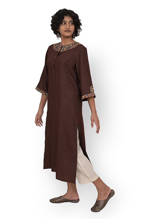 Creative Bee Kalamkari Patch Kurti