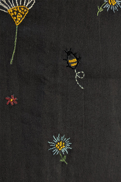 Okhai 'Aster' Hand Embroidered Cotton Hanger Cover