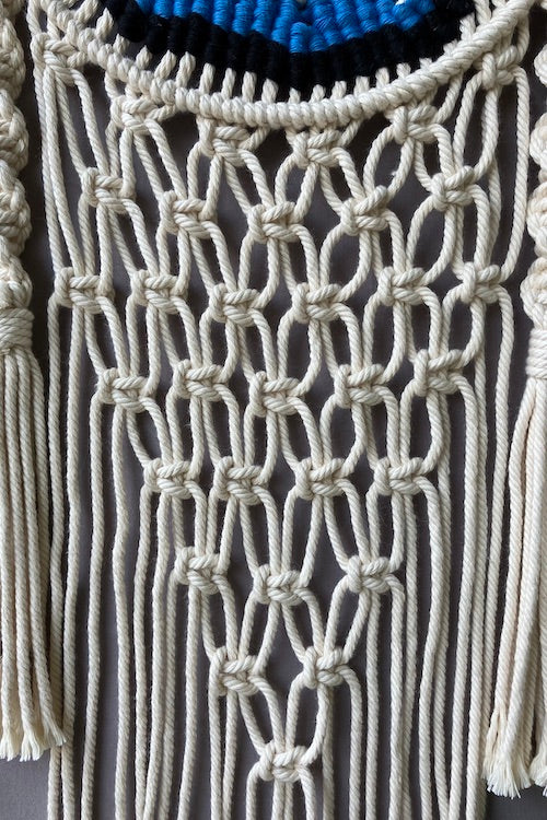 House Of Macrame 'Evil Eye' Full Ring Handcrafted Dream-Catcher