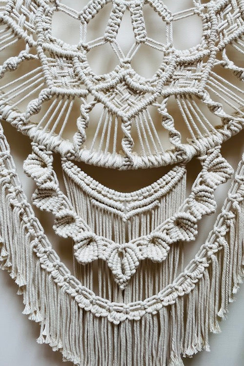 House Of Macrame Handcrafted 'Lotus' Dreamcatcher
