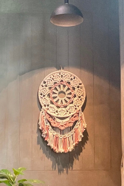 House Of Macrame Handcrafted 'Rose-Bud' Dreamcatcher