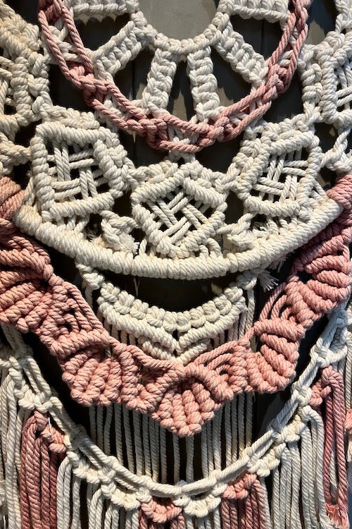 House Of Macrame Handcrafted 'Rose-Bud' Dreamcatcher