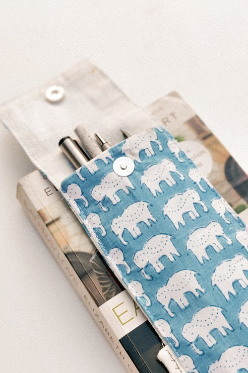 Ekatra pen case elephant motif